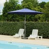 Mondawe 9 FT Patio Umbrella, Outdoor Table Umbrella with Push Button Tilt and Crank, Waterproof Market Umbrella with 8 Sturdy Ribs - 3 of 4