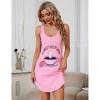 Coolmee Women Coverup Summer Mini Dresses Eyelet Casual Loose Sleeveless Sundresses Short Tank Dresses - 3 of 4