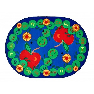 Carpets for Kids ABC Caterpillar Learning Rug, Oval - 1 of 4