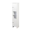 Dolonm Bathroom Floor Storage Cabinet with 2 Doors Living Room Wooden Cabinet with 6 Shelves 15.75 x 11.81 x 66.93 inch - 2 of 4