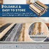 Acekool Striped Washable Rug 9x12 Non-Slip Low Pile for Living Room & Bedroom, Multi Color, - 4 of 4