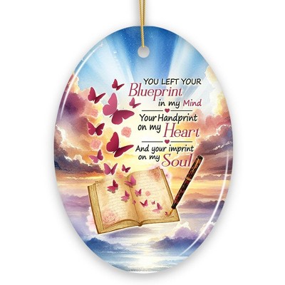 Blueprint in Mind, Heart and Soul Ornament, Heavenly Christmas Memorial Gift| OrnamentallyYou