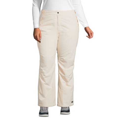 Lands End Women s Plus Size Squall Waterproof Insulated Snow Pants 2x Ivory Pearl Target