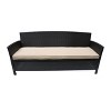 Mid-Century Modern Upholstered ST Lucia 3 Seater Sofa for outside-Christopher Knight Home - 2 of 4