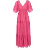 VENUS Womens Flutter Sleeve Maxi Dress - 4 of 4