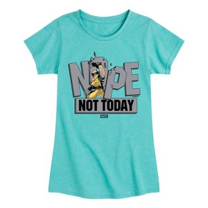 Girls' - Marvel - Wolverine Nope Not Today Fitted Short Sleeve Graphic T-Shirt - 1 of 4
