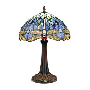 Chloe Lighting Sunniva Dragonfly-Style Dark Bronze 1 Light Table Lamp 12" Wide - 1 of 4