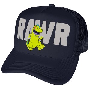 Rugrats Reptar Roar Foam Trucker Cap Navy - 1 of 4