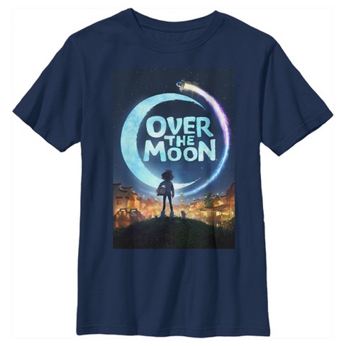 Boy S Over The Moon Night Sky Logo T Shirt Target - cotton candy skies roblox id