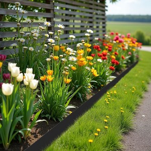 2-Pack Corten Steel Landscape Edging – 42" x 5" Deep, Easy Install Hammer-In Garden Borders - 1 of 4
