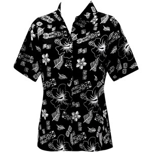 LA LEELA Button Down Shirt Hawaii Shirt Colorful Short Sleeve Beach Party Hawaiian Tropical Vacation Button Up Beach Party Summer Shirts - 1 of 3