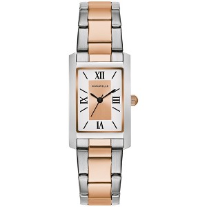 Caravelle designed by Bulova Ladies' Dress 3-Hand Quartz Watch, Rectangle Case, Roman Numeral - 1 of 4