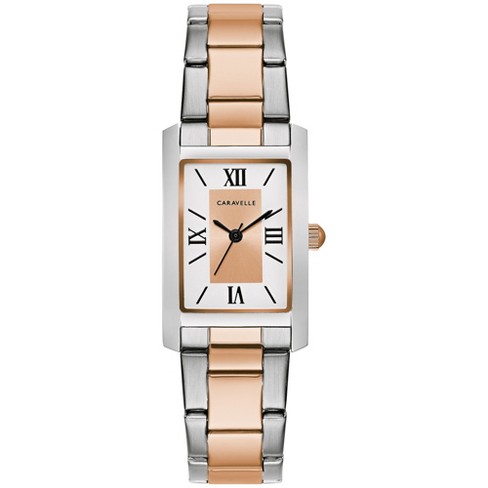 Caravelle designed by Bulova Ladies' Dress 3-Hand Quartz Watch, Rectangle Case, Roman Numeral - image 1 of 4