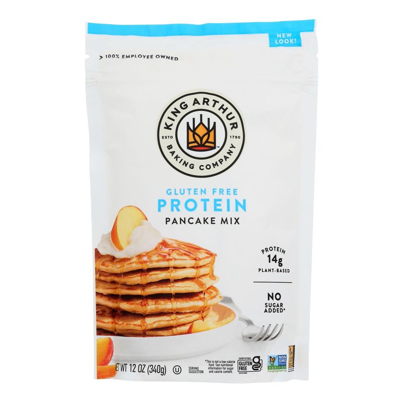 King Arthur Baking Company Gluten Free Protein Pancake Mix - Case of 6/12 oz, 2 of 7