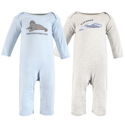 Touched by Nature Organic Cotton Coveralls, Endangered Seal - image 1 of 4