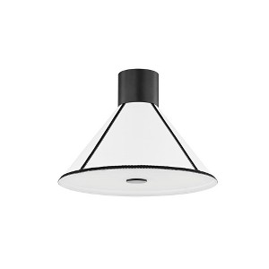 Troy Lighting Forrest 1 - Light Semi-Flush Mount in  Soft Black - 1 of 1
