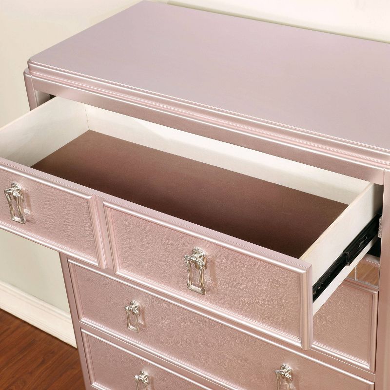 Arehart Contemporary Felt-Lined Top Drawer Chest Rose Gold - HOMES: Inside + Out, 4 of 5