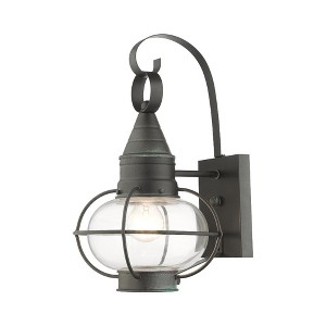 Livex Lighting Newburyport 1 - Light Wall Light in  Charcoal - 1 of 2