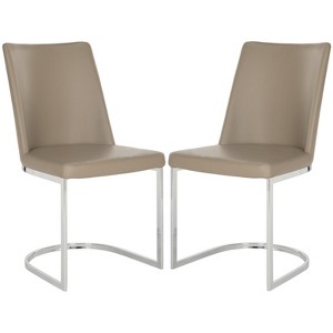 Parkston 18" H Linen Side Chair (Set of 2) - FOX2013 - Safavieh Couture - 1 of 4