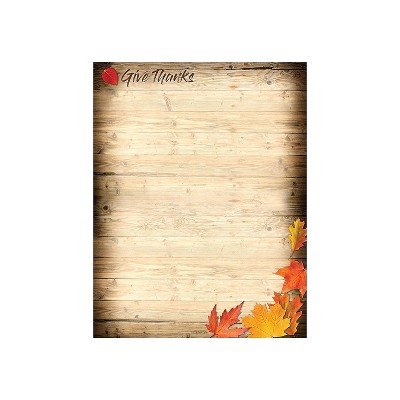 Great Papers! Give Thanks Holiday Letterhead Multicolor 80/Pack (2019097)