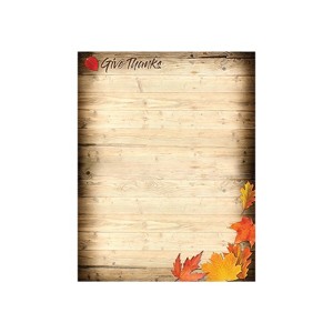 Great Papers! Give Thanks Holiday Letterhead Multicolor 80/Pack (2019097) - 1 of 2