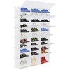Coucheta 12-Tier Shoe Rack - Expandable for 50+ Pairs, 47" Tall Space-Saving Organizer, White - 4 of 4