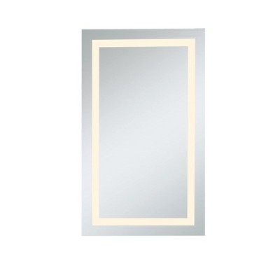 Elegant Lighting LED Hardwired Mirror Rectangle W24H40 Dimmable 3000K