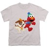 Boys' Short Sleeve Sesame Street Best Friends Elmo And Tango Winter Fun T-Shirt - 2 of 4