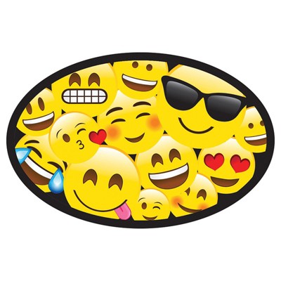 Ashley Productions Magnetic Whiteboard Eraser, Emotions Icons (Pack of 6)