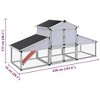 vidaXL Chicken Coop with Runs and Nest Box Aluminum - 4 of 4