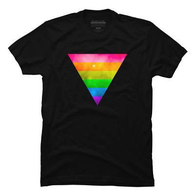 Adult Design By Humans Pride Rainbow Galaxy Triangle By TheRandom T-Shirt