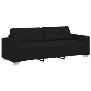 vidaXL 3-Seater Sofa Black 180 cm Fabric - 1 of 4