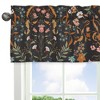 Sweet Jojo Designs Girl Window Valance Treatment 54in. Boho Floral Wildflower Black Orange and Blue - 4 of 4
