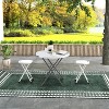 12'' Outdoor Portable Chairs Folding Stool with Built-in Handle for Adults - 2 of 4