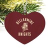 Bellarmine University Knights Logo Heart Love Wood Christmas Tree Holiday Ornament - 2 of 3