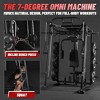 ER KANG Smith Machine Power Cage, 2000LBS Power Rack with Cable System, Multi-Function Weight Cage with J-Hooks, Spotter Arms, Home Gym - image 3 of 4