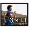 PosterPalooza | Photo Size Modernist Black Picture Frame - UV Acrylic, Foam Board Backing, Hanging Hardware - 2 of 4