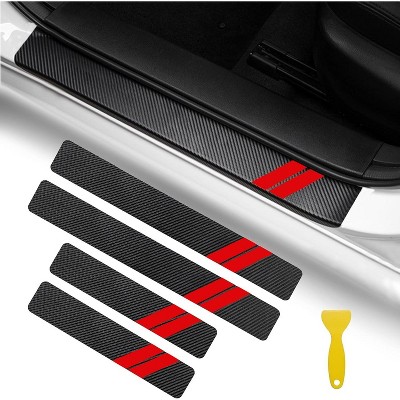 TruAIR 4PCS Door Sill Guard Stickers Ð Universal Fit for Dodge Vehicles