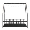 NicBex Twin/Full Size Bed Frame,Roof-shaped Iron Frame Bed with LED Light Strips,Platform Bed for Adults,Kids,Teens,No Box Spring Needed - 2 of 4