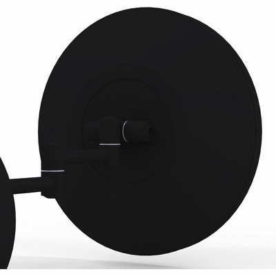 Matte Black LED Wall Mounted Magnifying Mirror