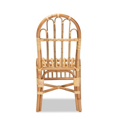 Tropical Charm Handmade Rattan & Cane Brown Side Chair