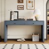 PAGED Rustic Console Table with 2 Drawers,55 inch Entryway Table for Living Room,Hallway - 4 of 4