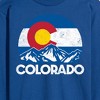 Men's - Instant Message - Retro Colorado Flag Mountains Long Sleeve Graphic T-Shirt - 2 of 4
