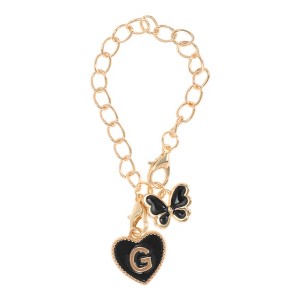 Unique Bargains Butterfly Heart Cup Chain Charm Water Cup Pendant 1 Pc - 1 of 4