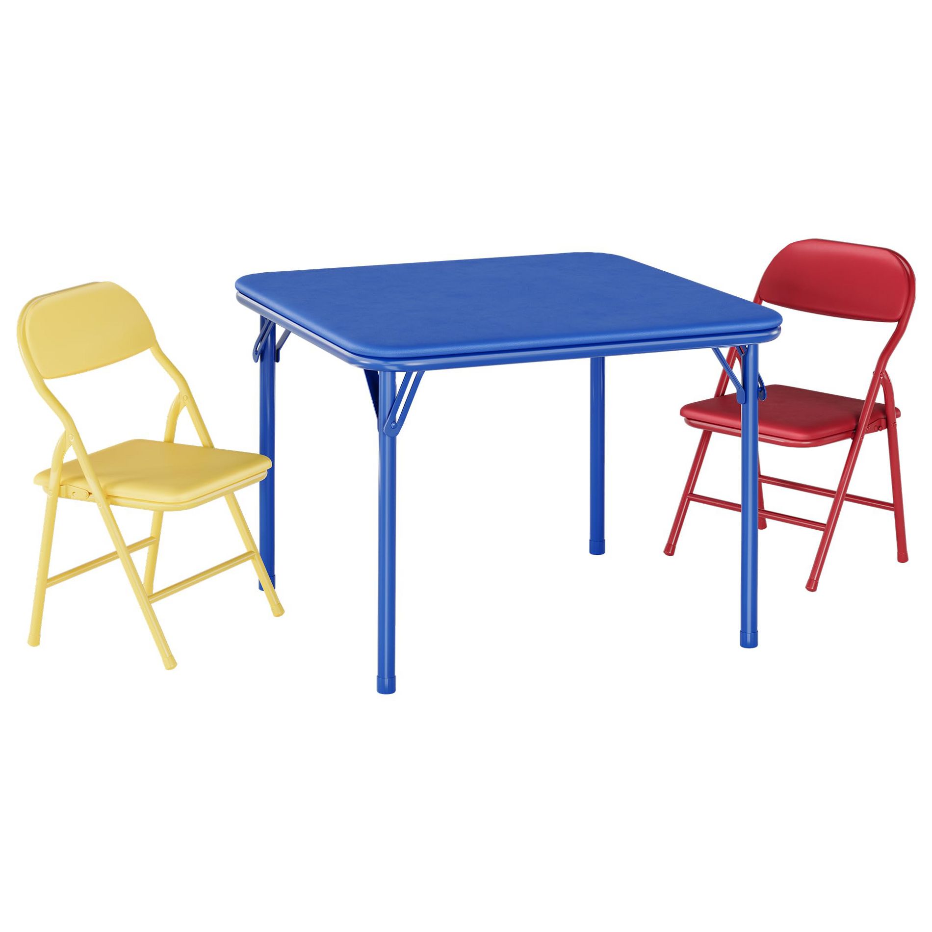 Folding Table and Chairs Set, Boys and Girls Activity Table and Chairs Set for Dining Room,Daycare,Classrooms