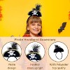 4E's Novelty Black Plastic Pirate Headband for Women & Girls - Skull & Feather Pirate Hat, Ideal Headpiece for Halloween - 3 of 4