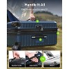 LUGGEX Trunk Medium 26 Inch Trunk Luggage with Spinner Wheels, Deep Expandable Design, Shock Absorbing Wheels, Blue - 4 of 4