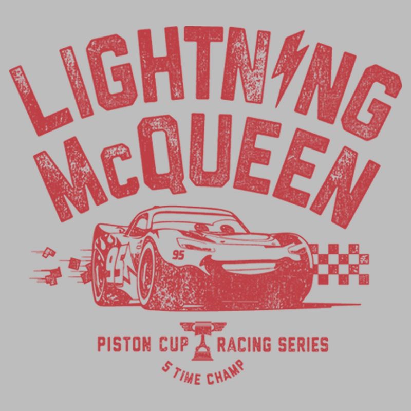 Men's Cars Lightning McQueen Piston Cup T-Shirt, 2 of 6