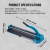 Manual Tile Cutter 48",Double Rails Porcelain Ceramic Tile Cutter with Tungsten Carbide Wheel,Infrared Accuracy, Anti-Skid Feet for Construction - 2 of 4