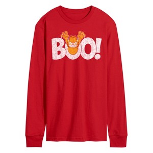 Men's - Garfield - Boo Long Sleeve Graphic T-Shirt - 1 of 3